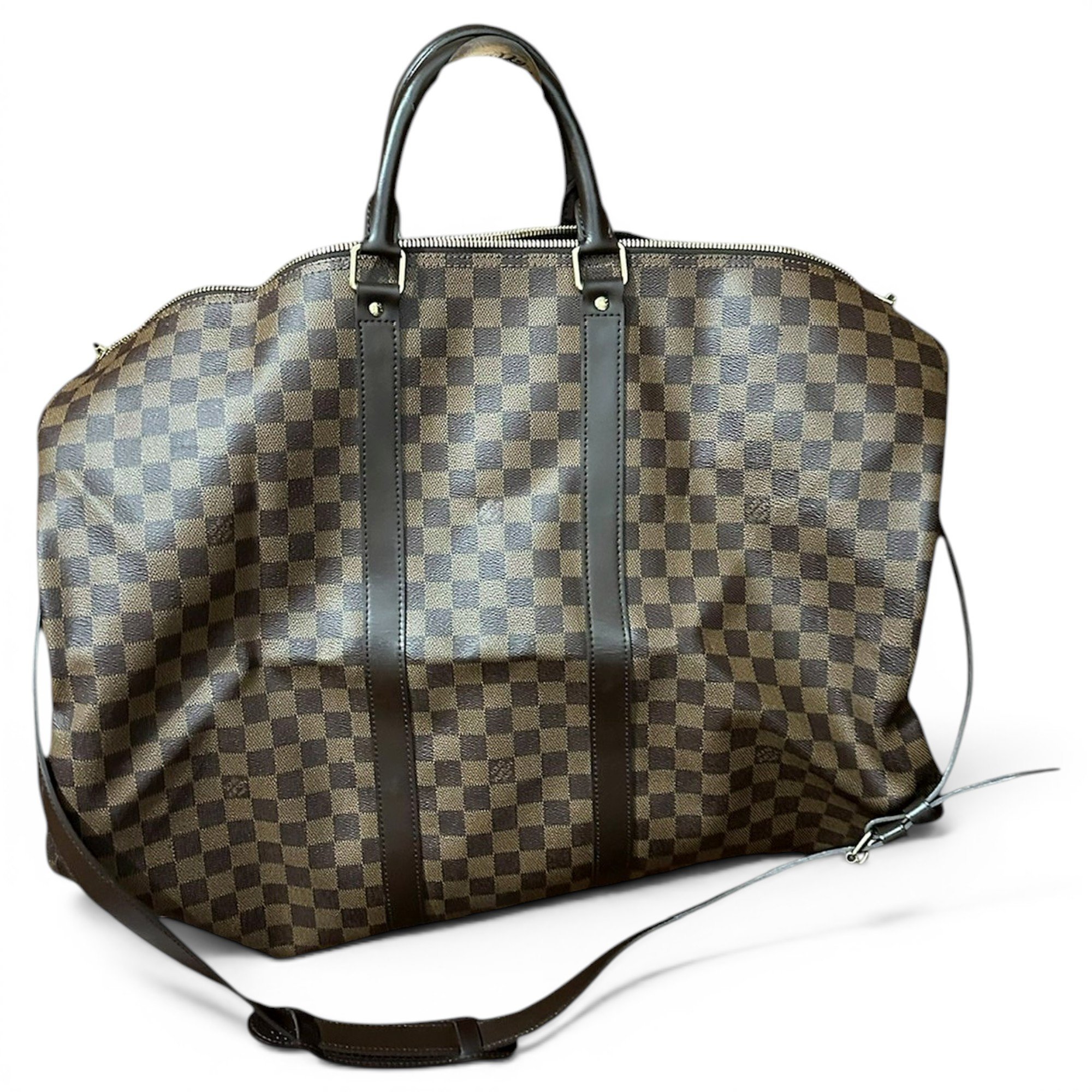 Keepall leather travel bag