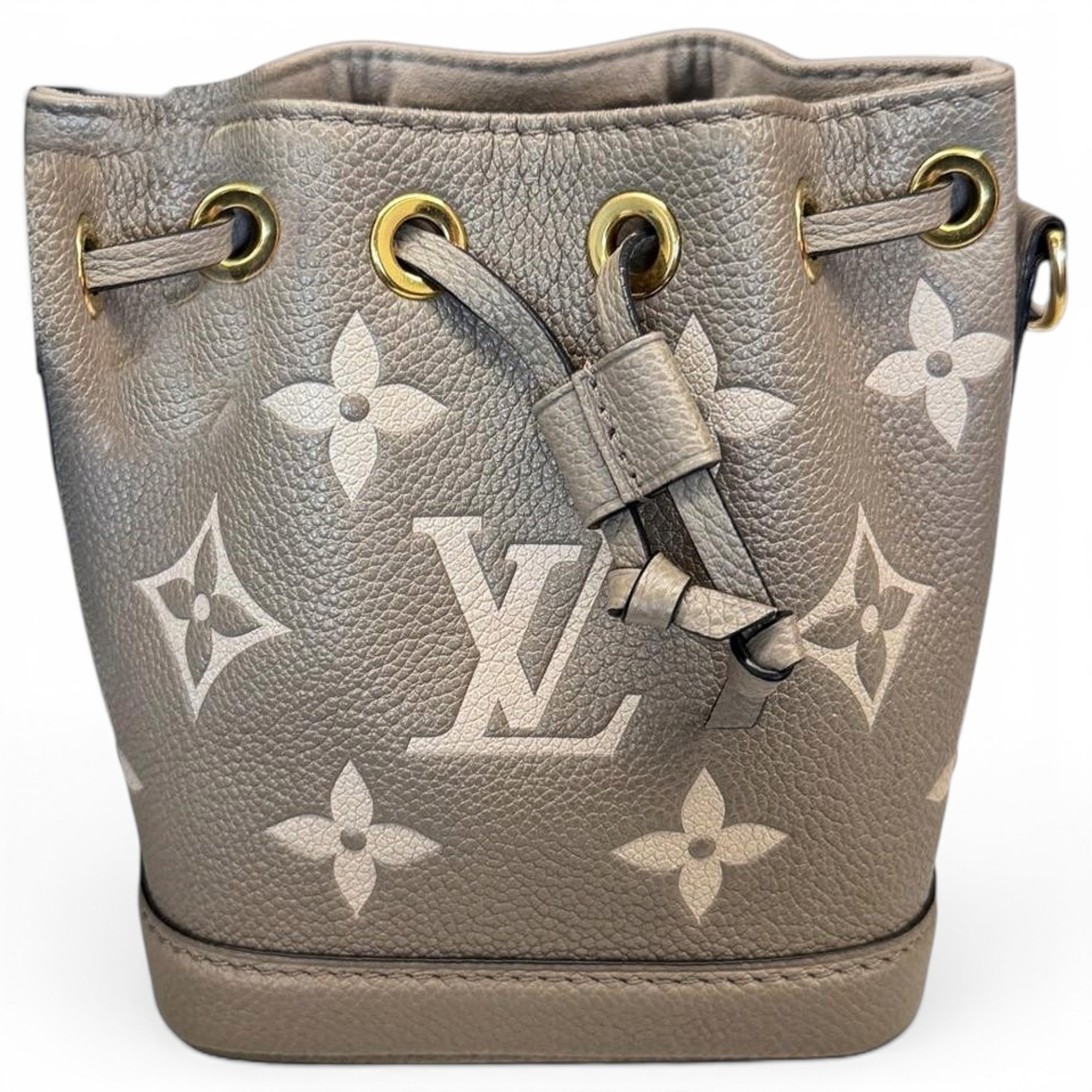 Nano Noé leather crossbody bag