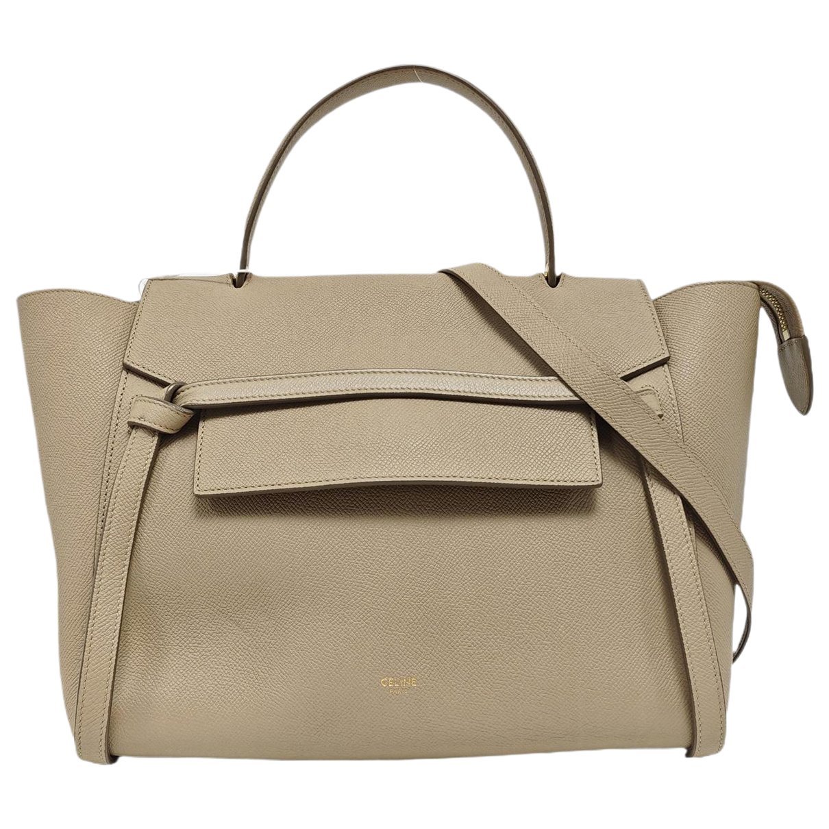 Belt leather handbag