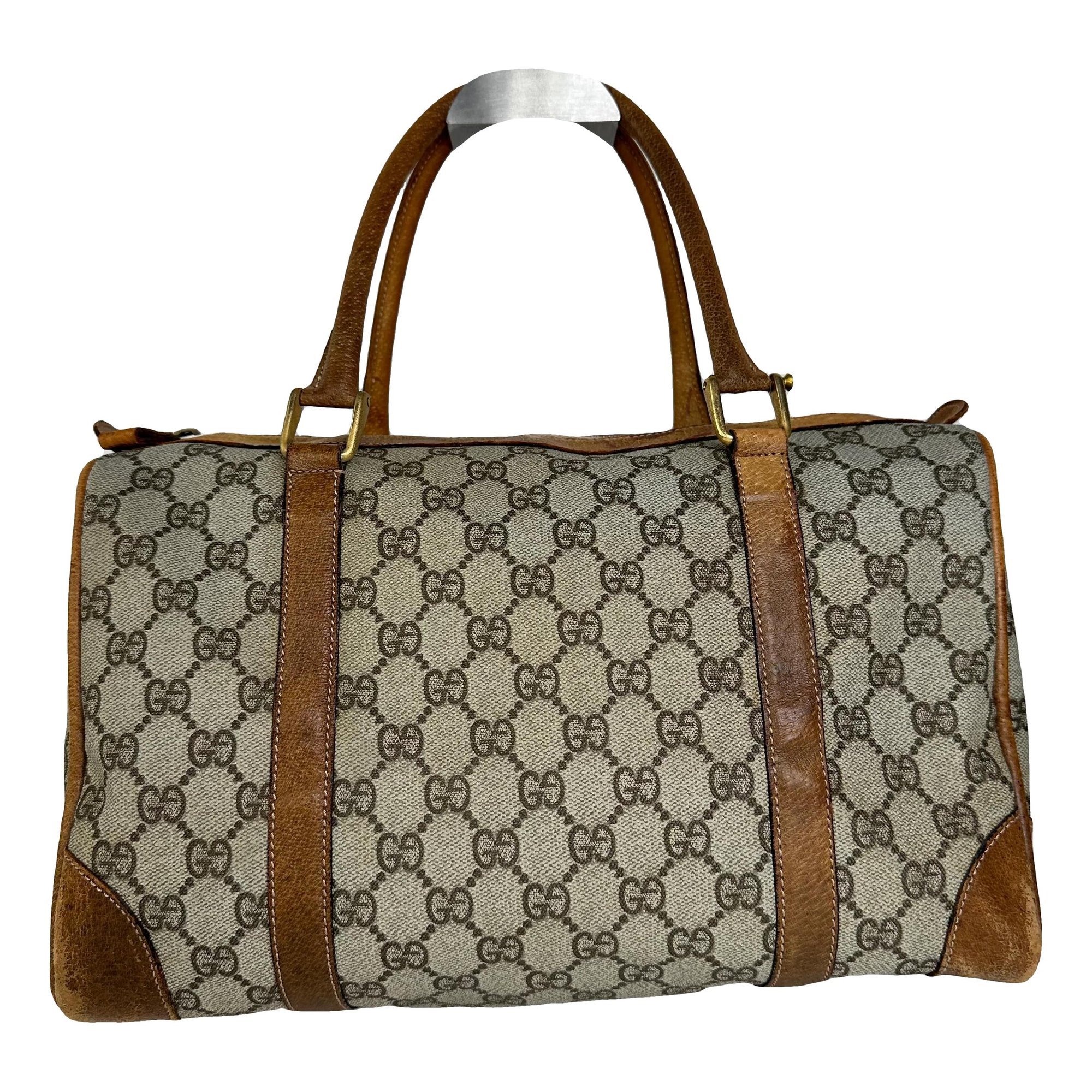 Boston leather handbag