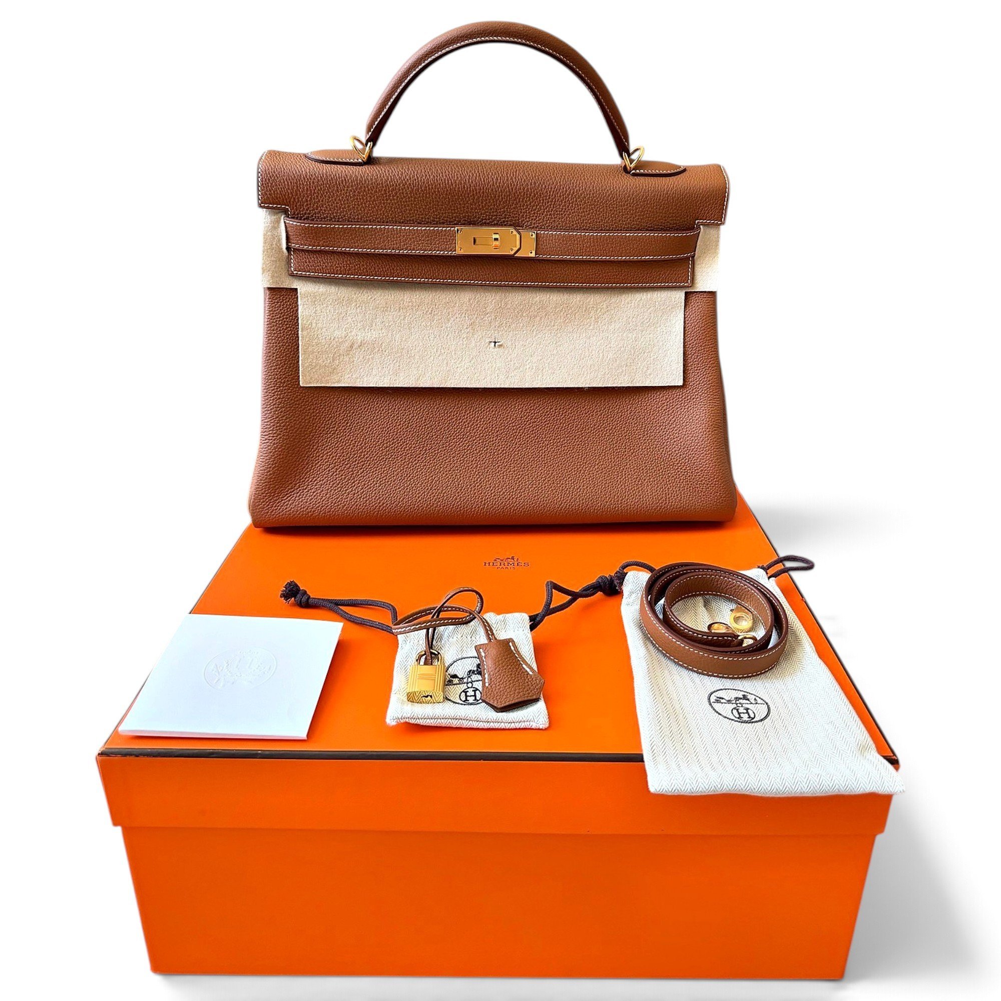 Kelly 40 leather handbag