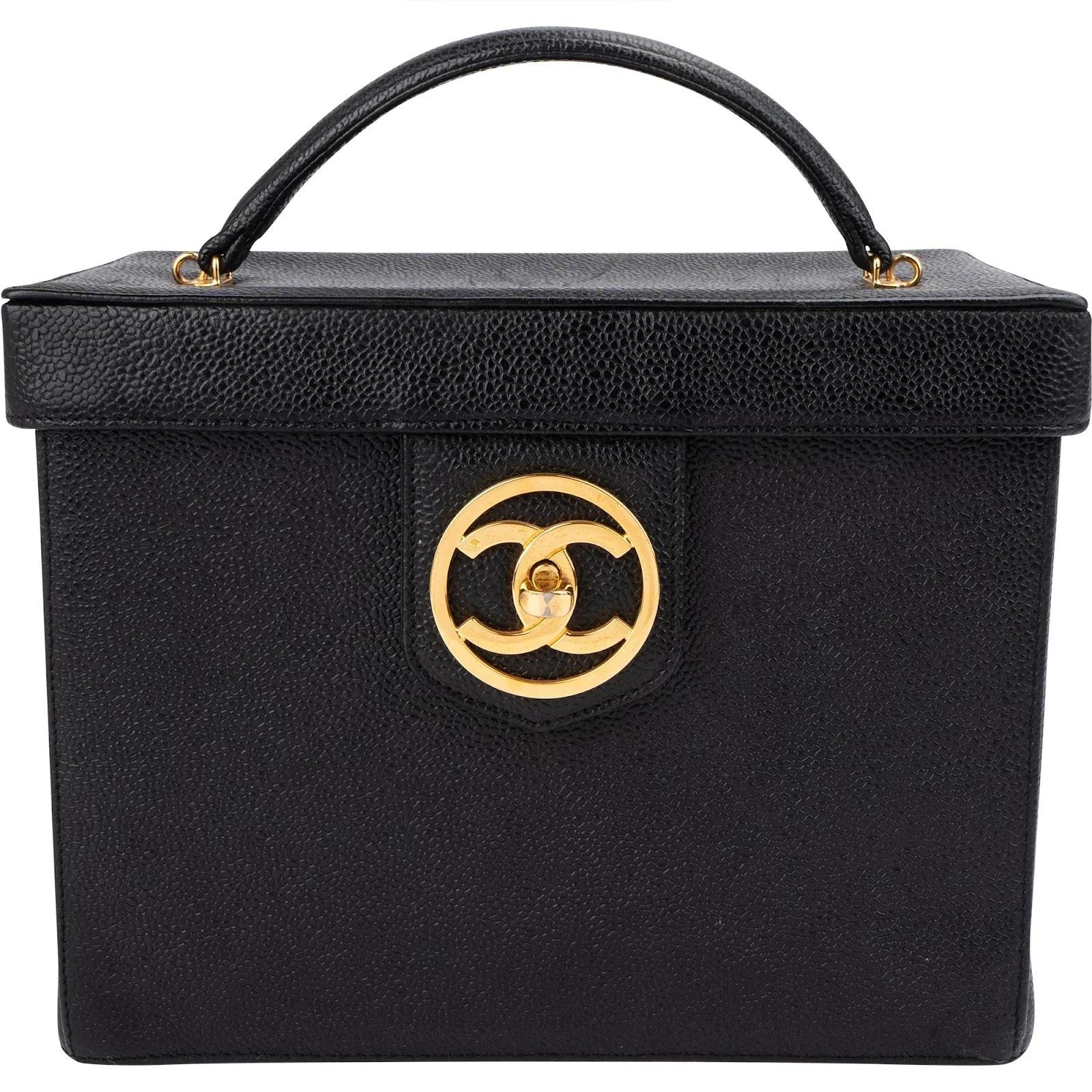 Trendy CC Vanity leather handbag