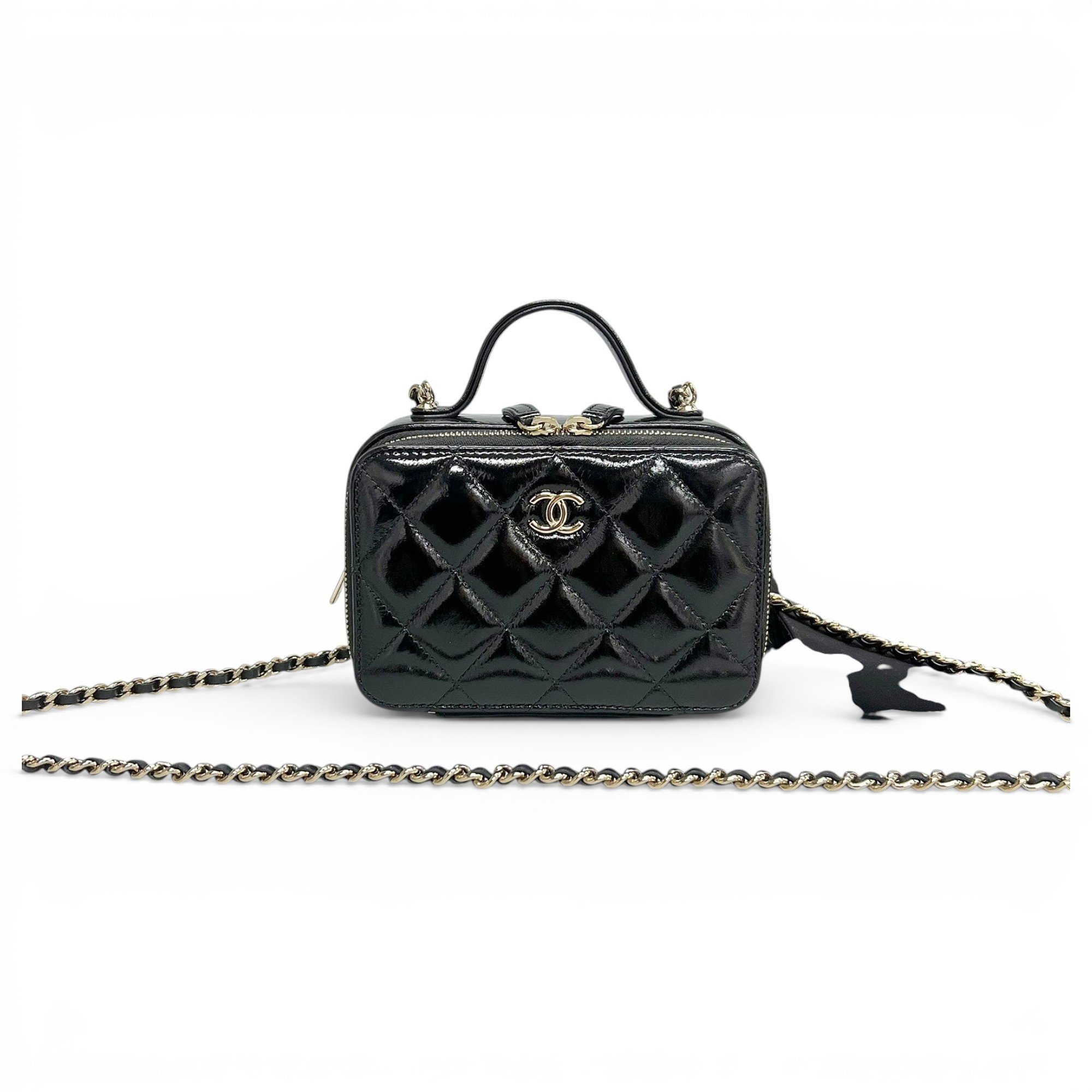 Trendy CC Vanity leather handbag
