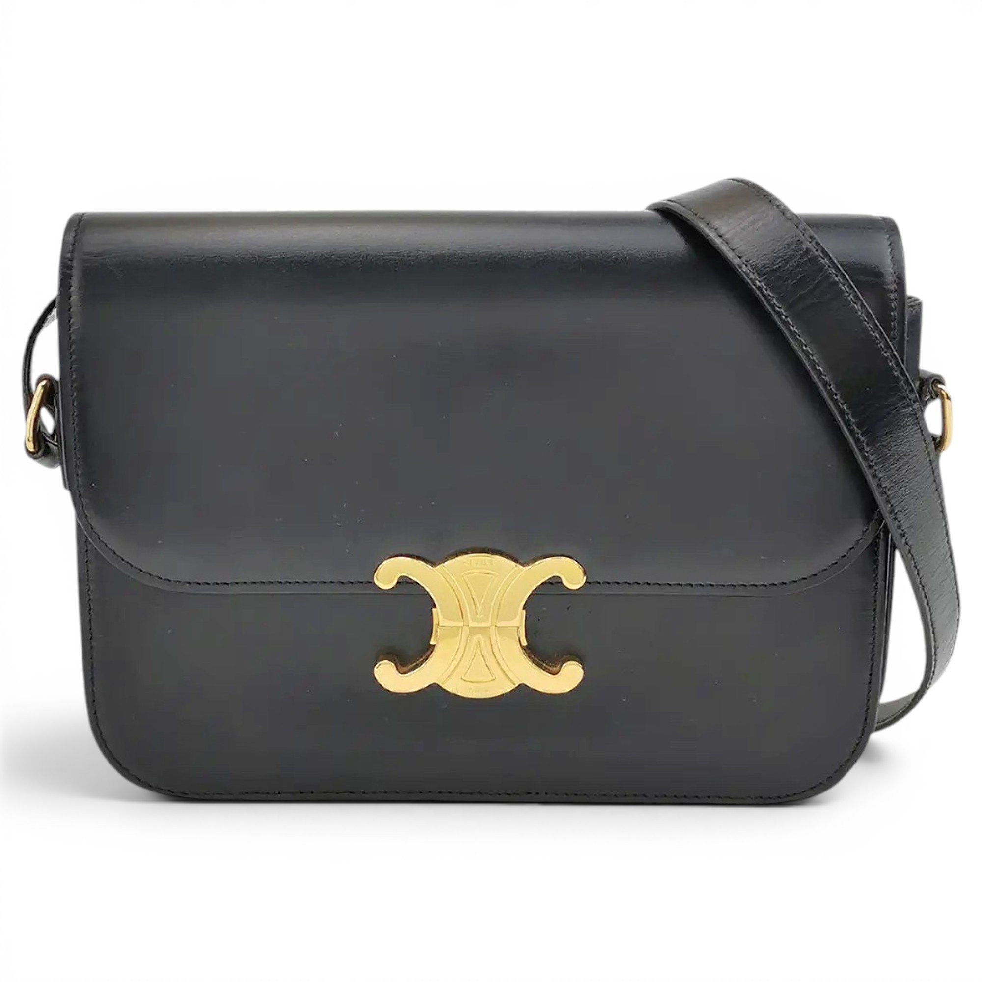 Triomphe leather handbag