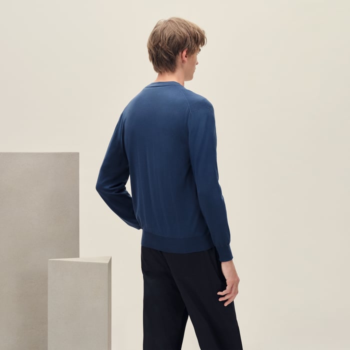 Indigo "Detail H" Buttoned Cardigan