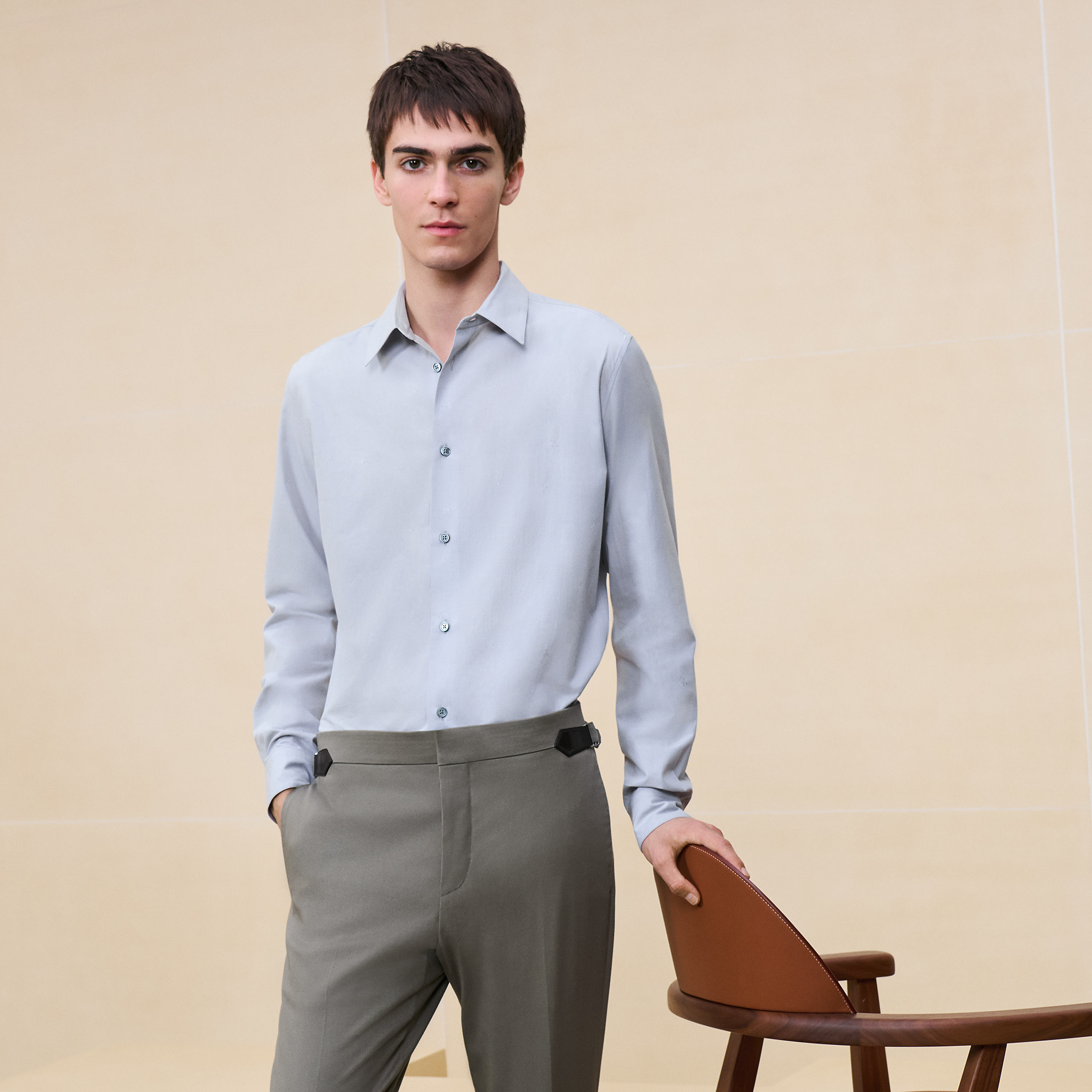 "Cheval Punk Jacquard" fitted shirt