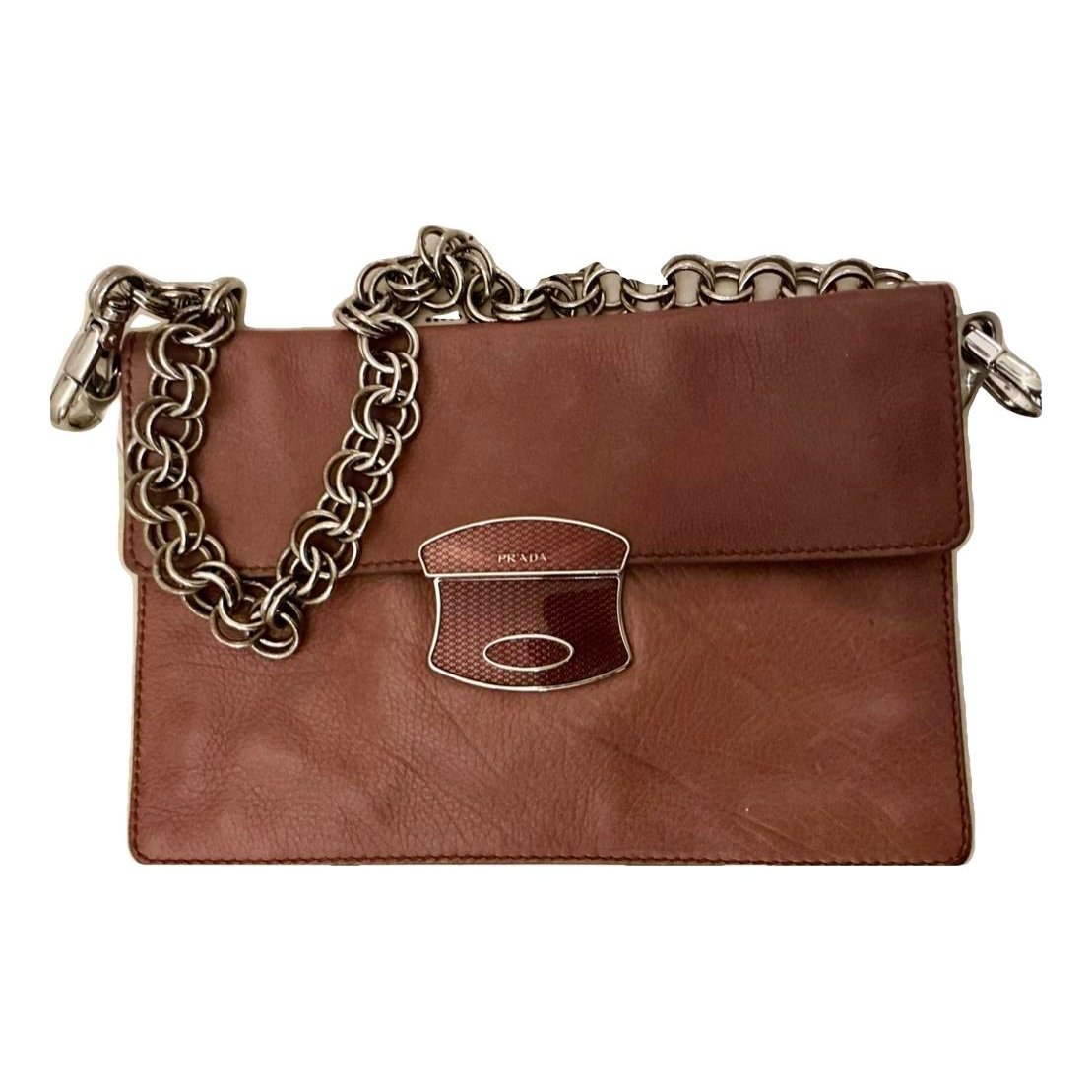 Leather clutch bag
