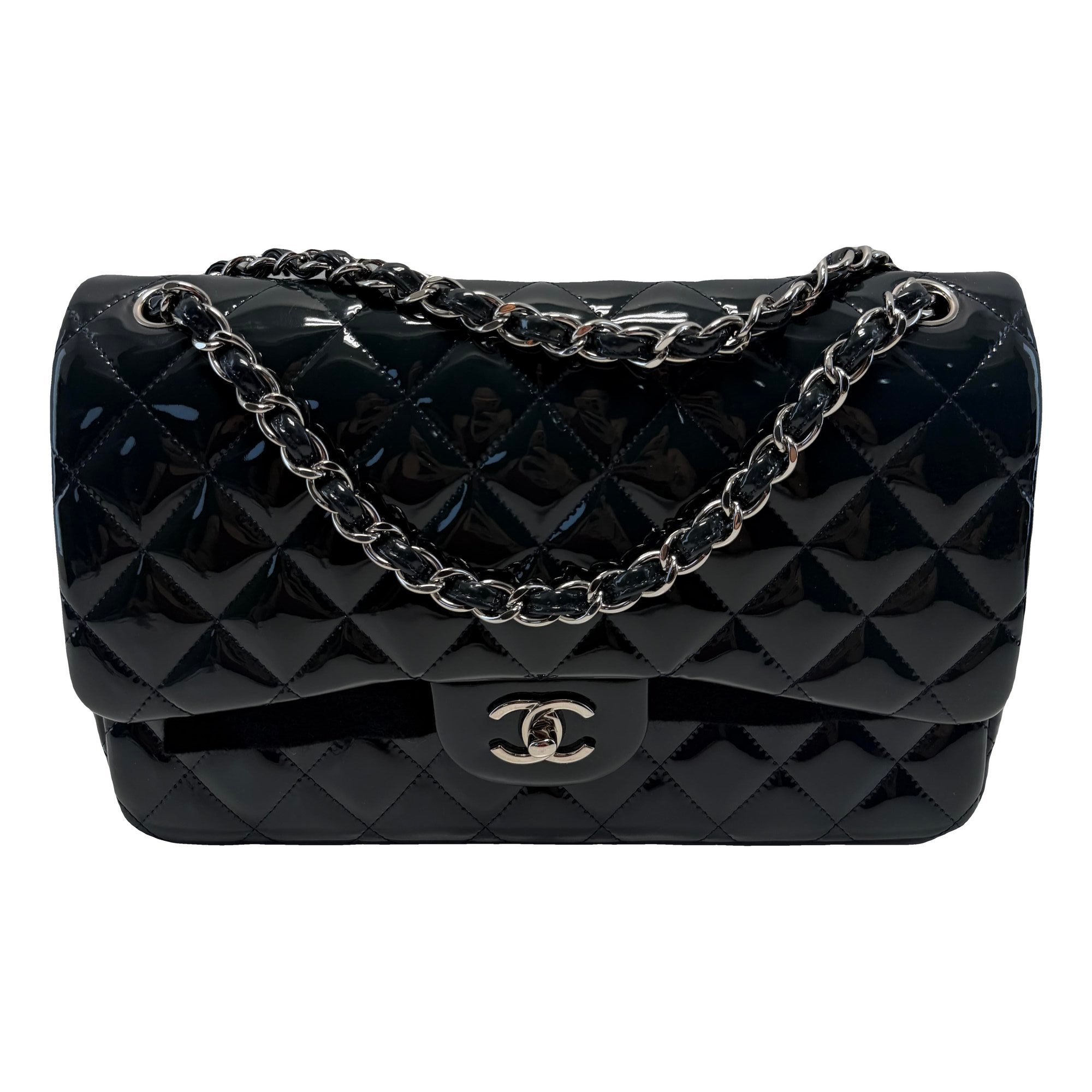 Timeless/Classique patent leather handbag