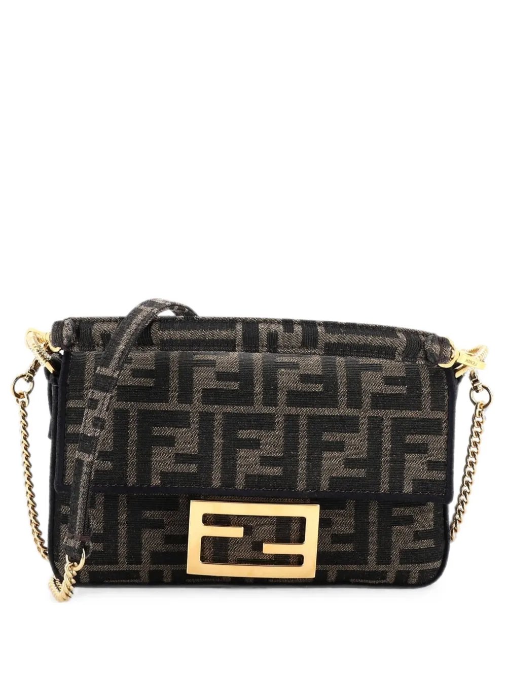 Baguette NM Bag Zucca Canvas Mini crossbody bag