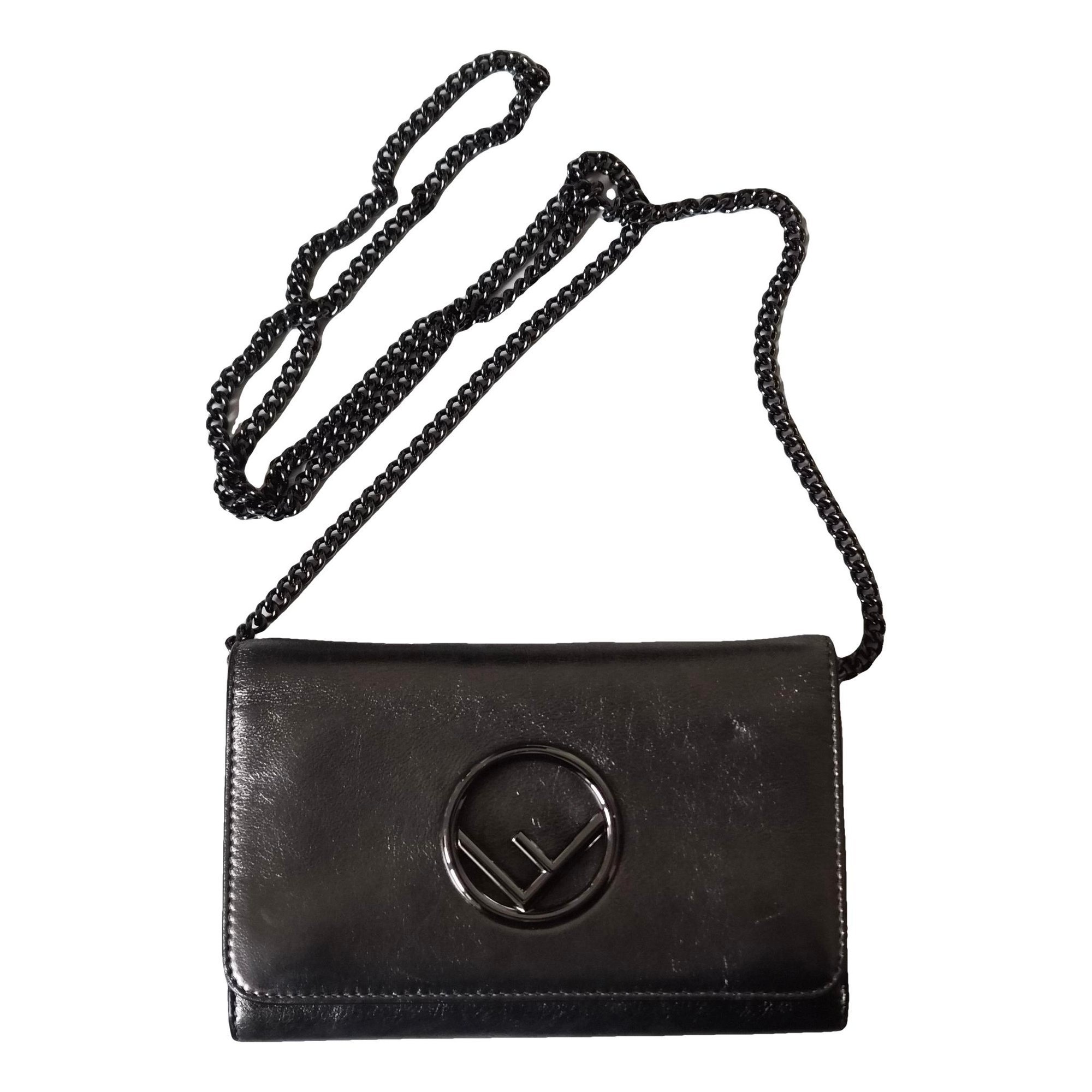 Wallet On Chain leather crossbody bag