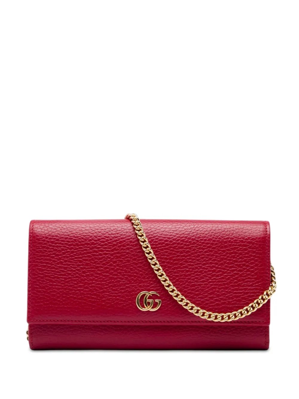 2016-2026 GG Marmont Calfskin Wallet on Chain crossbody bag