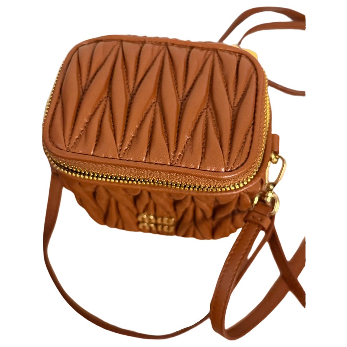 Matelassé leather mini bag