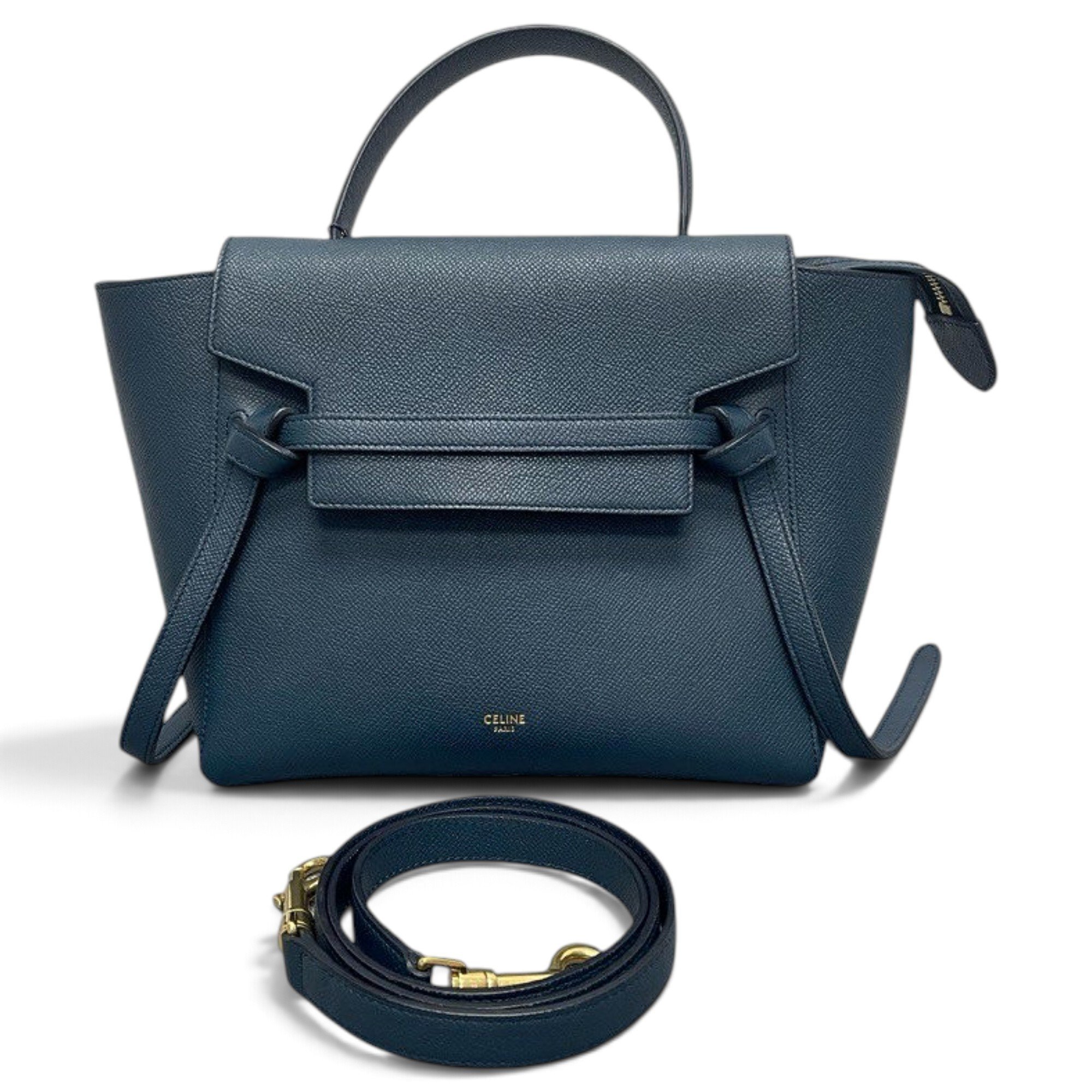 Belt leather handbag