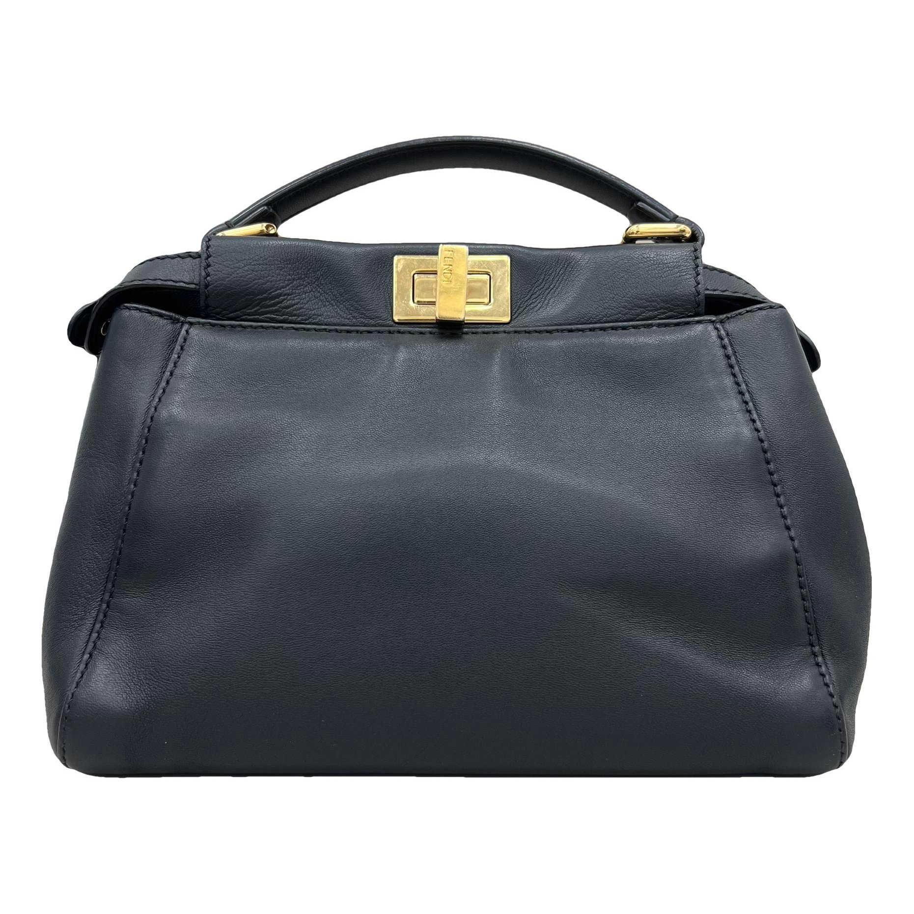 Peekaboo leather handbag