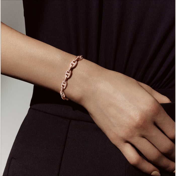 Sans Coloris Chaine d'Ancre Enchainee Bracelet