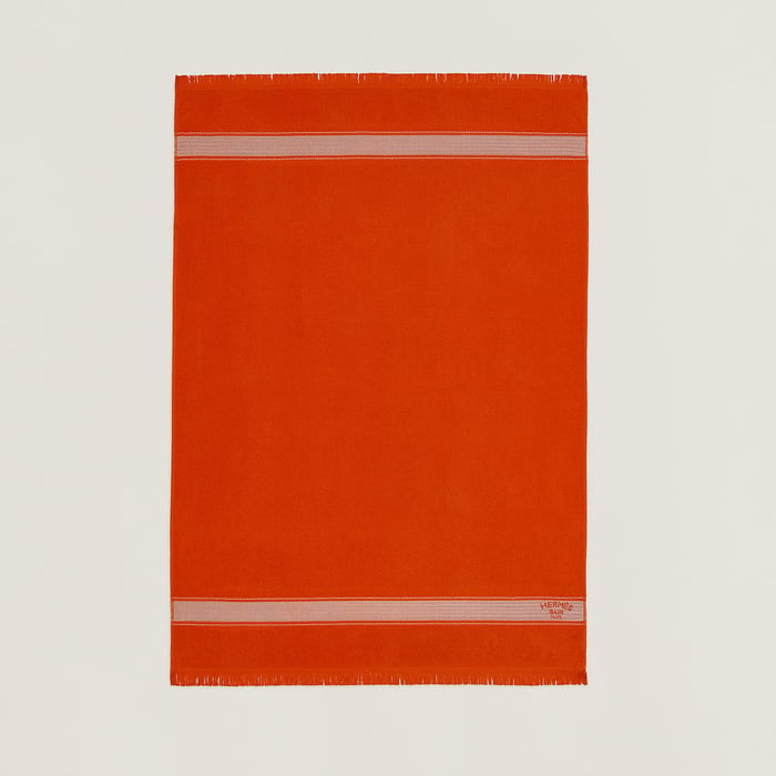 Orange Géranium Yachting Beach Towel, Small Model