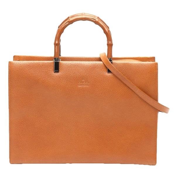 Bamboo leather handbag