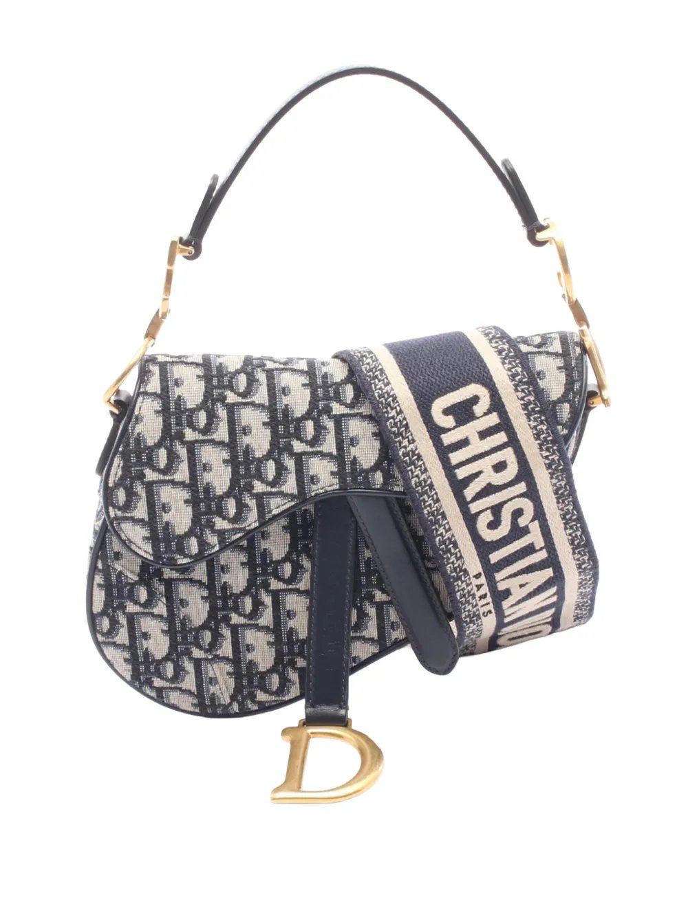 2010-2026 Mini Oblique Canvas Saddle Bag satchel