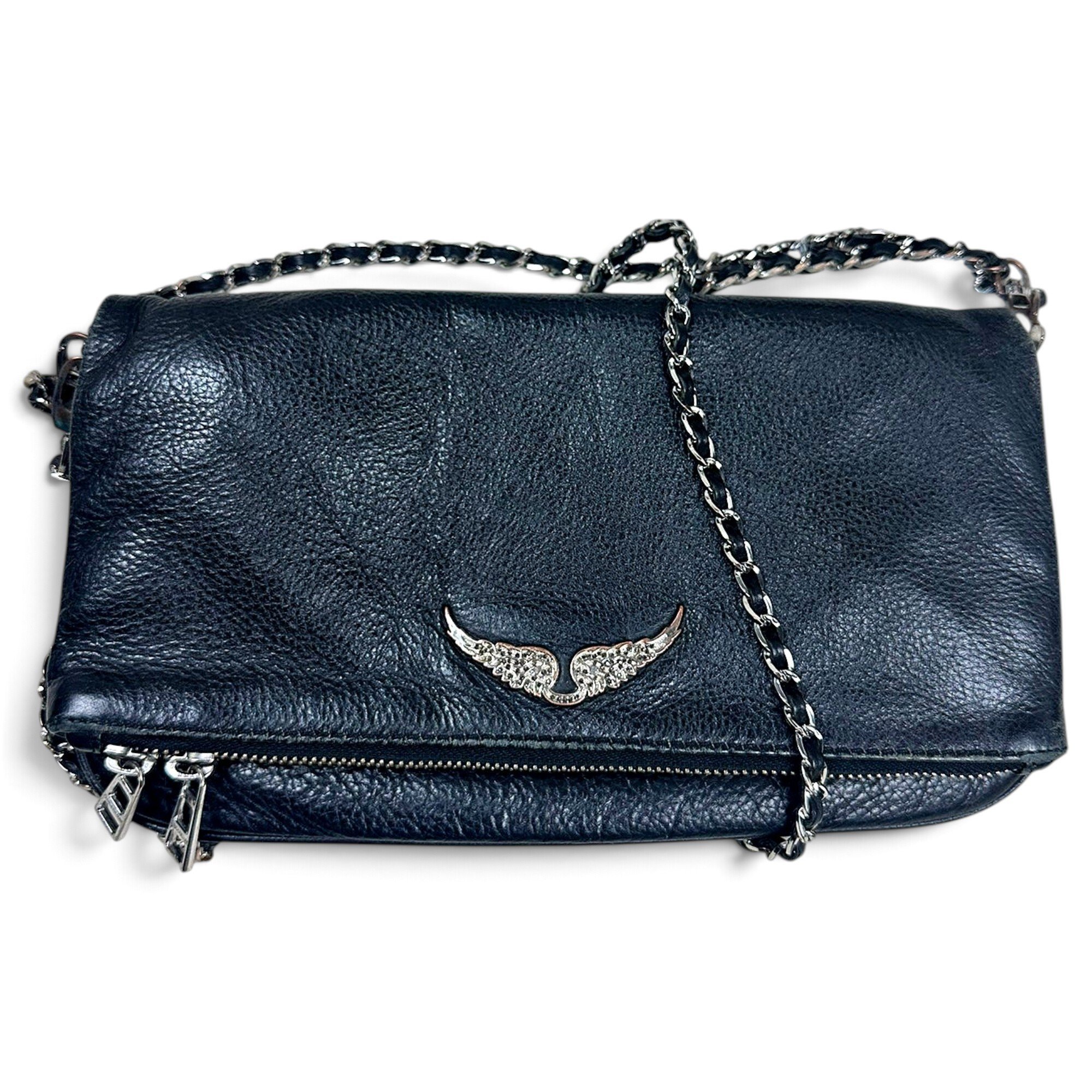 Rock leather crossbody bag