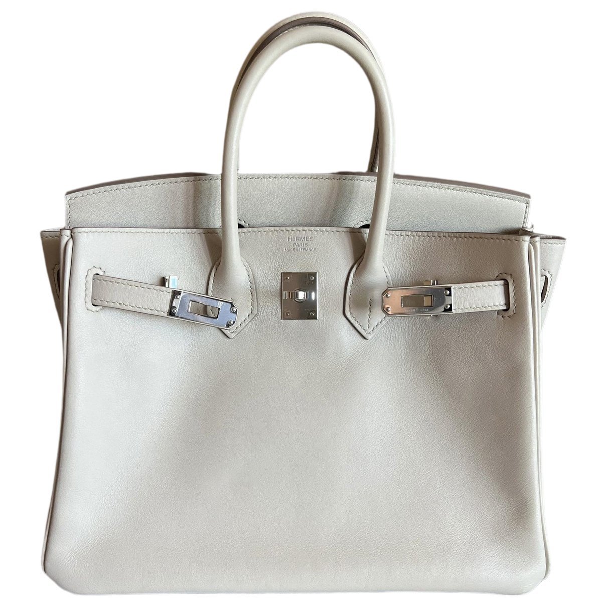 Birkin 25 leather handbag