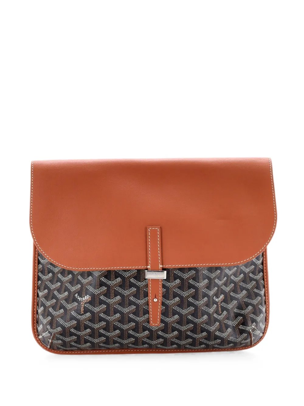 Coursier Messenger Bag Coated Canvas and Leather crossbody bag