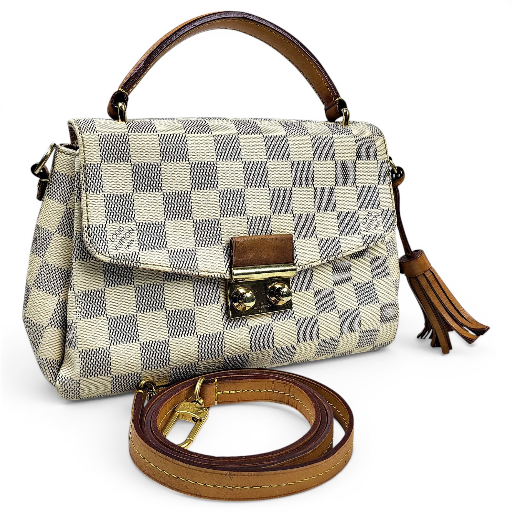Croisette leather handbag