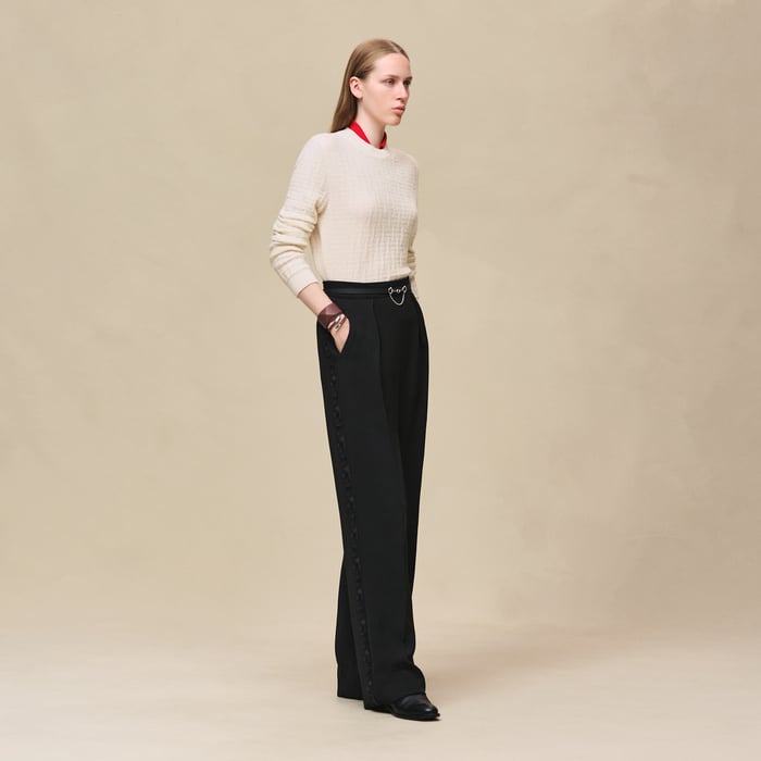 Blanc Naturel "H Voyage" Long-sleeve Sweater