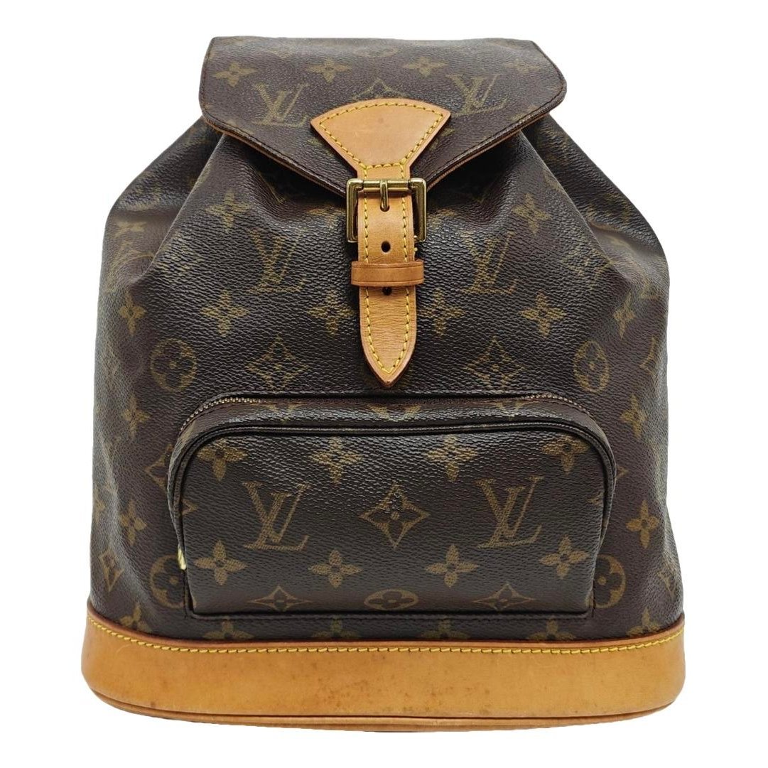 Montsouris Vintage leather backpack