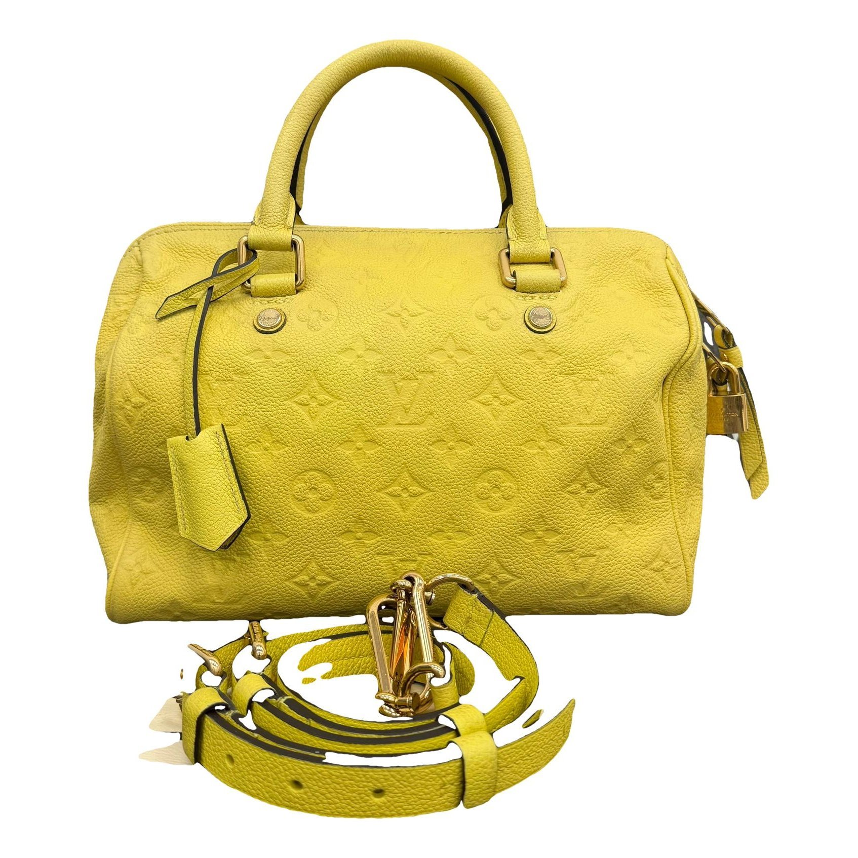 Speedy leather handbag
