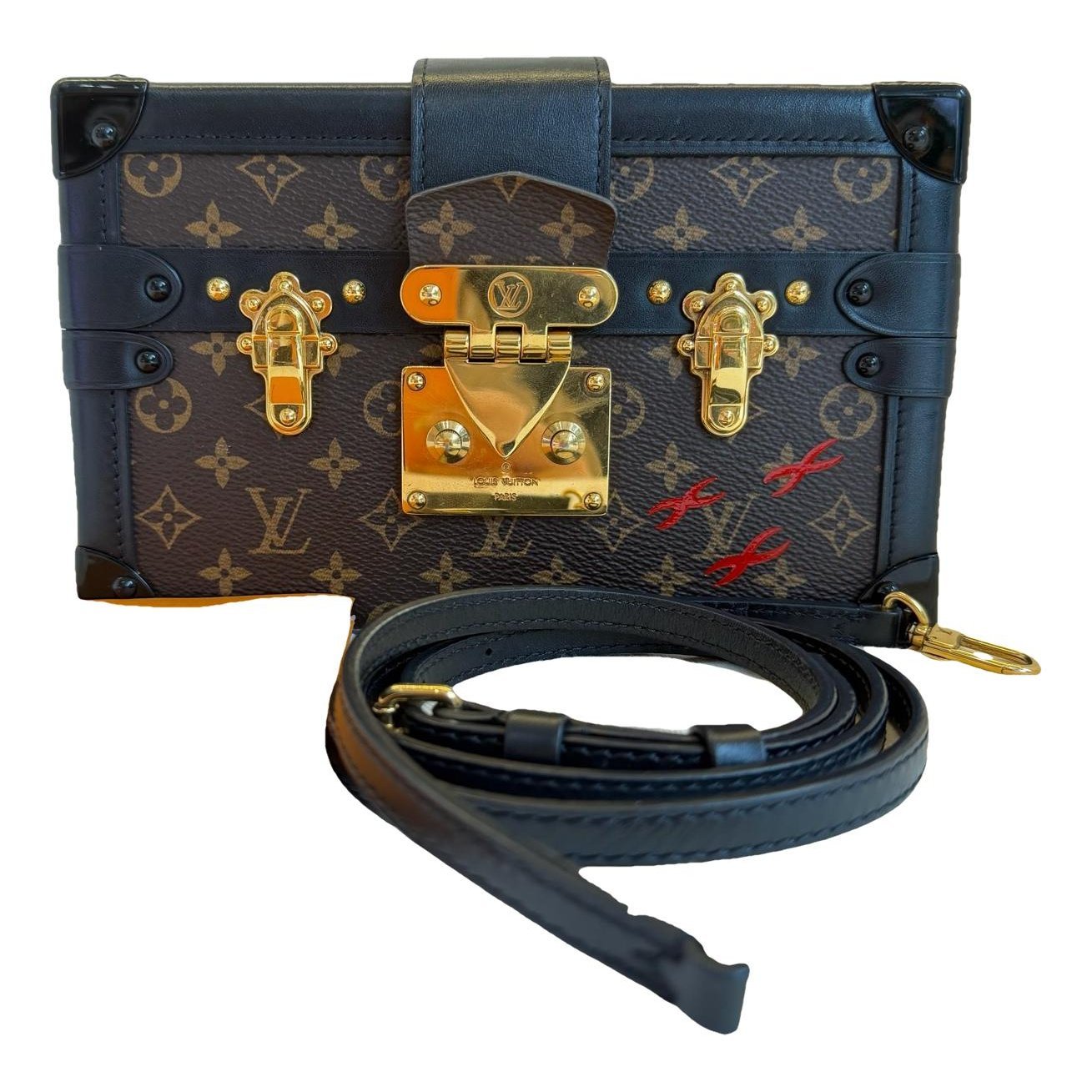 Petite Malle leather handbag