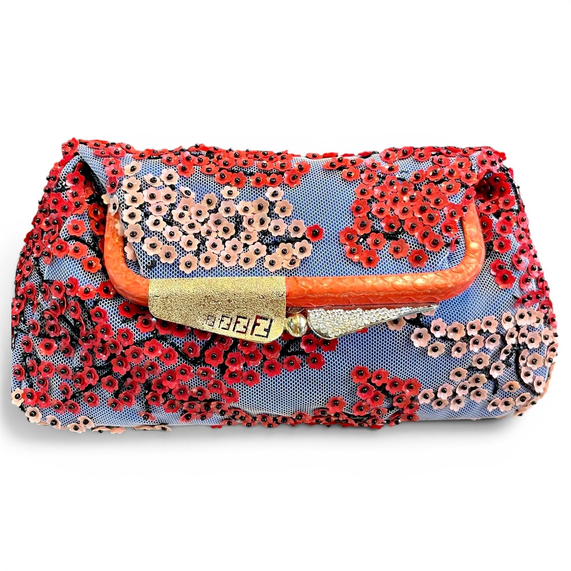 Baguette cloth clutch bag