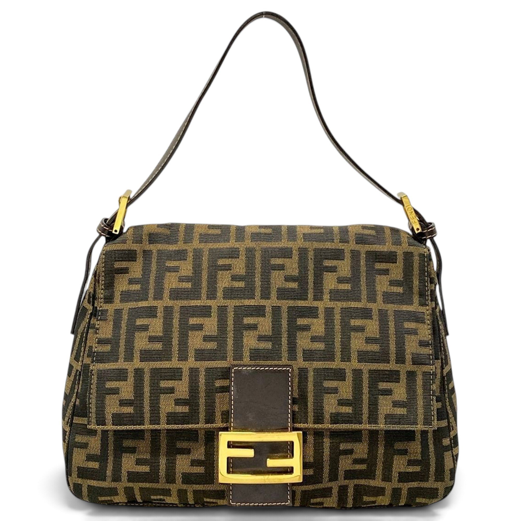 Pocket leather handbag