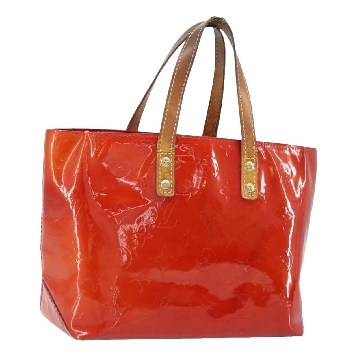 Patent leather handbag