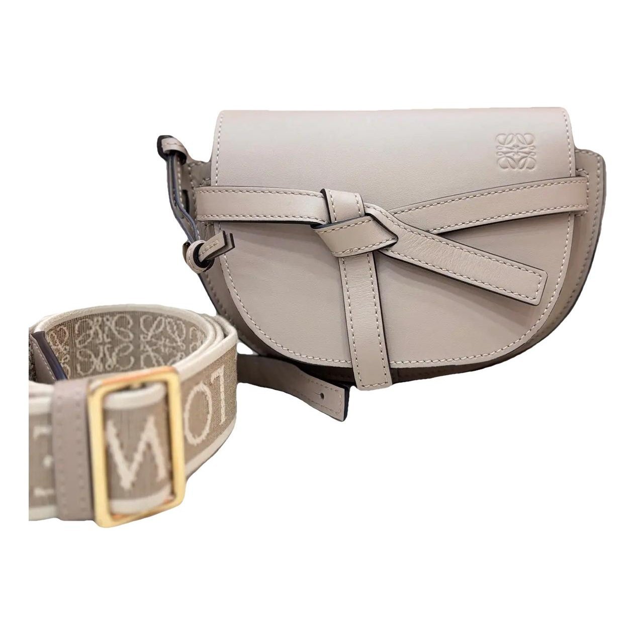 Gate leather crossbody bag