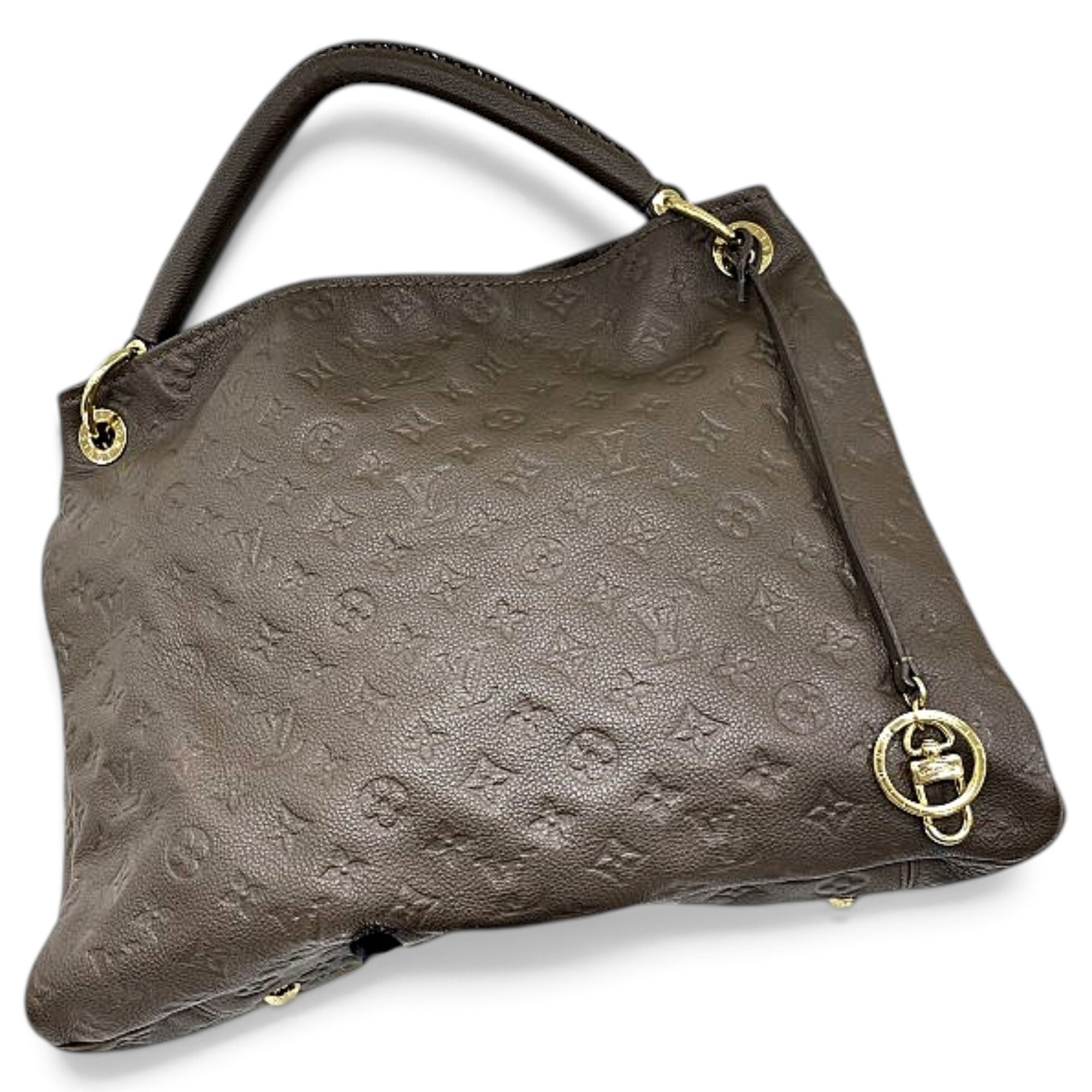 Artsy leather handbag