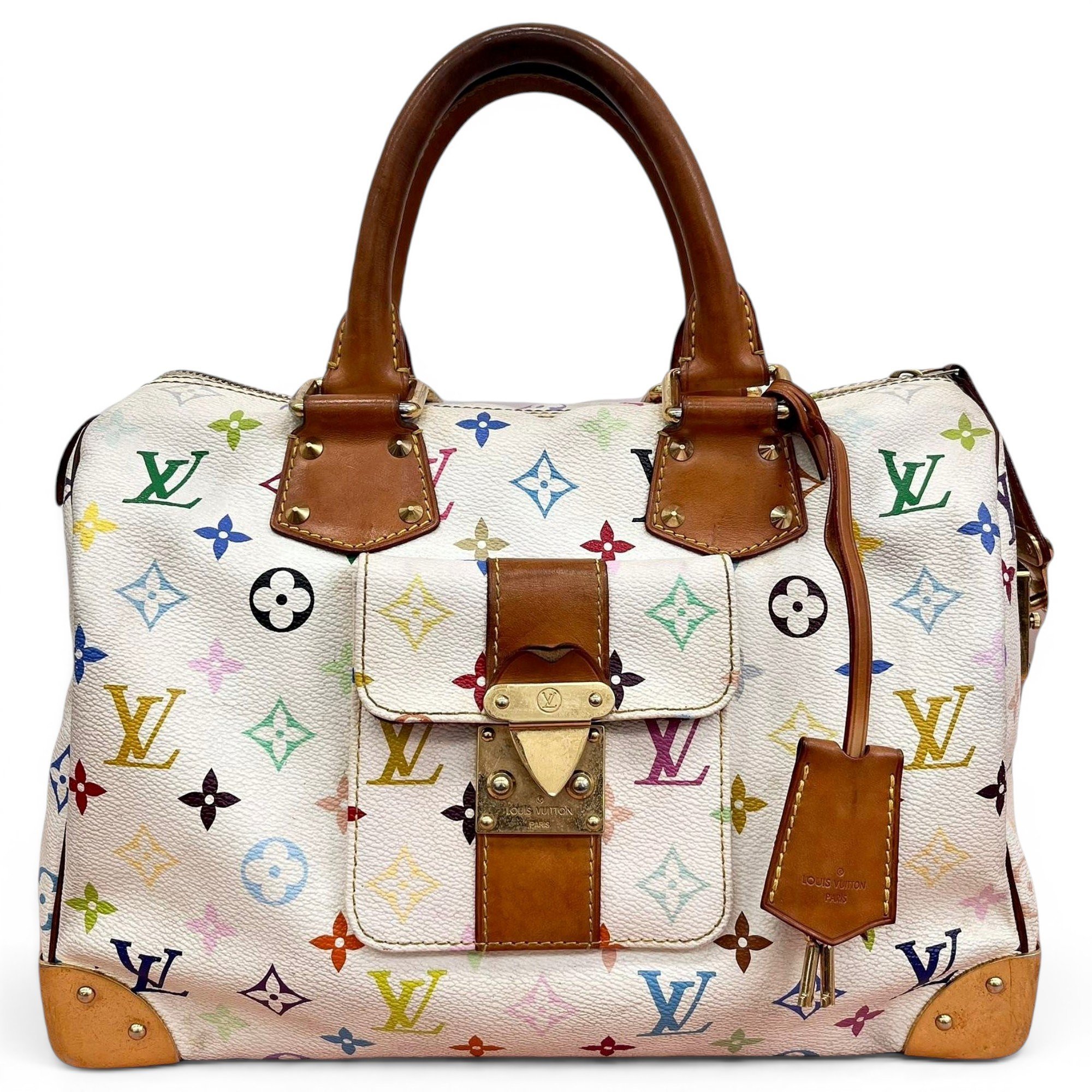 Speedy leather handbag