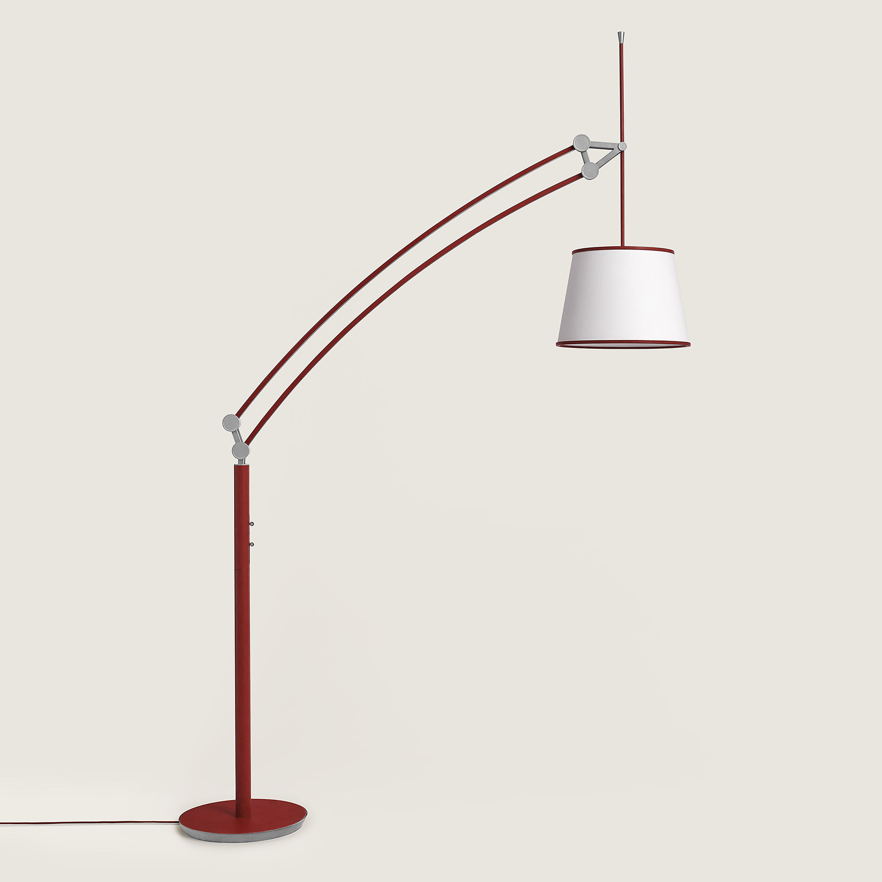 Pantographe arc floor lamp