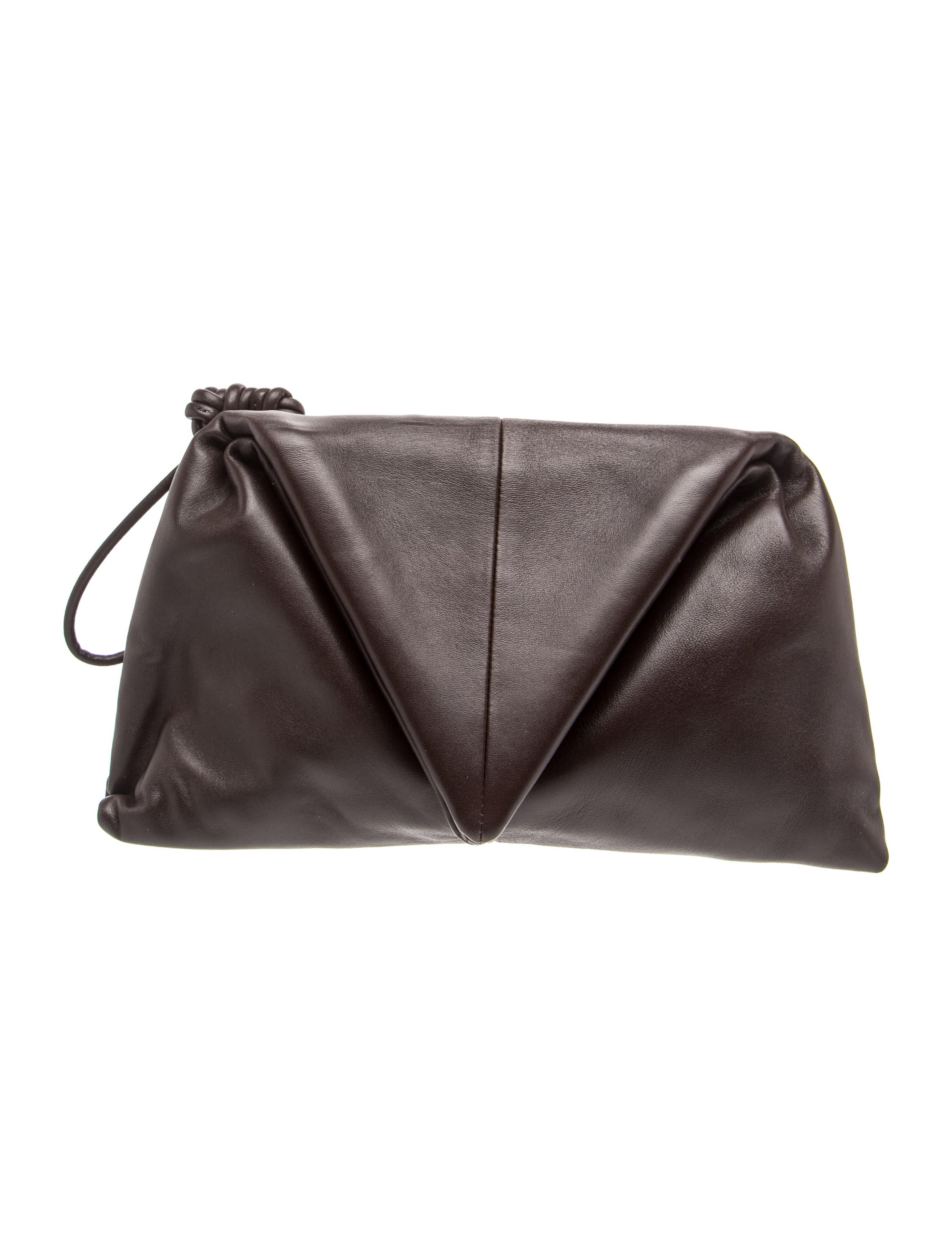 Leather BV Trine Fold Clutch