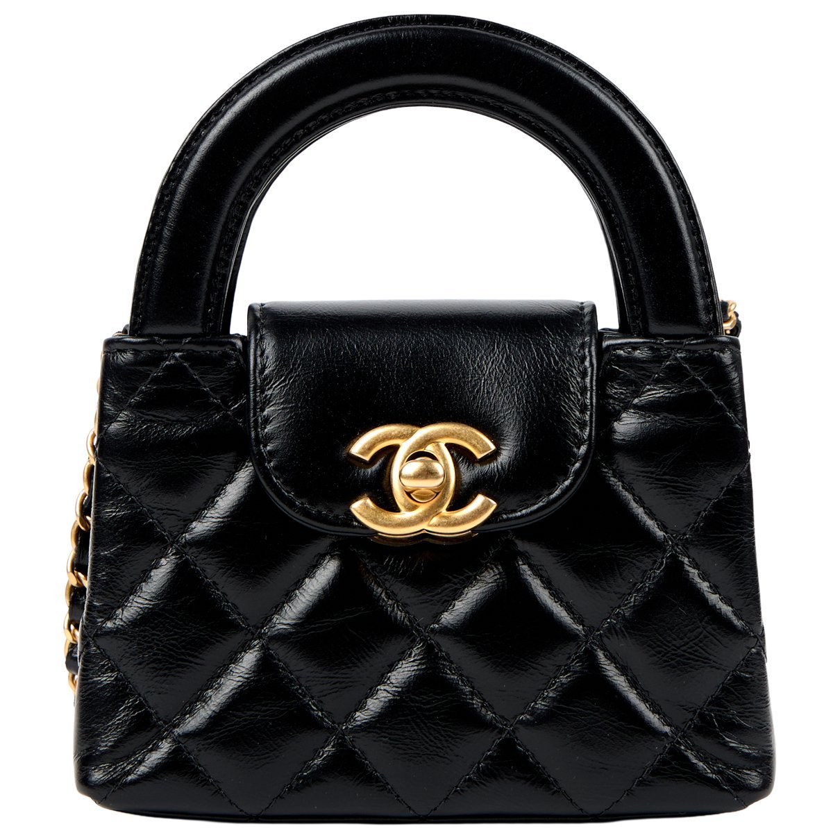 Mini Shopping leather handbag