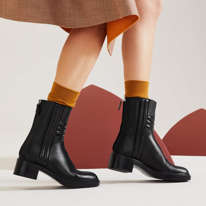 Noir Harper Ankle Boot