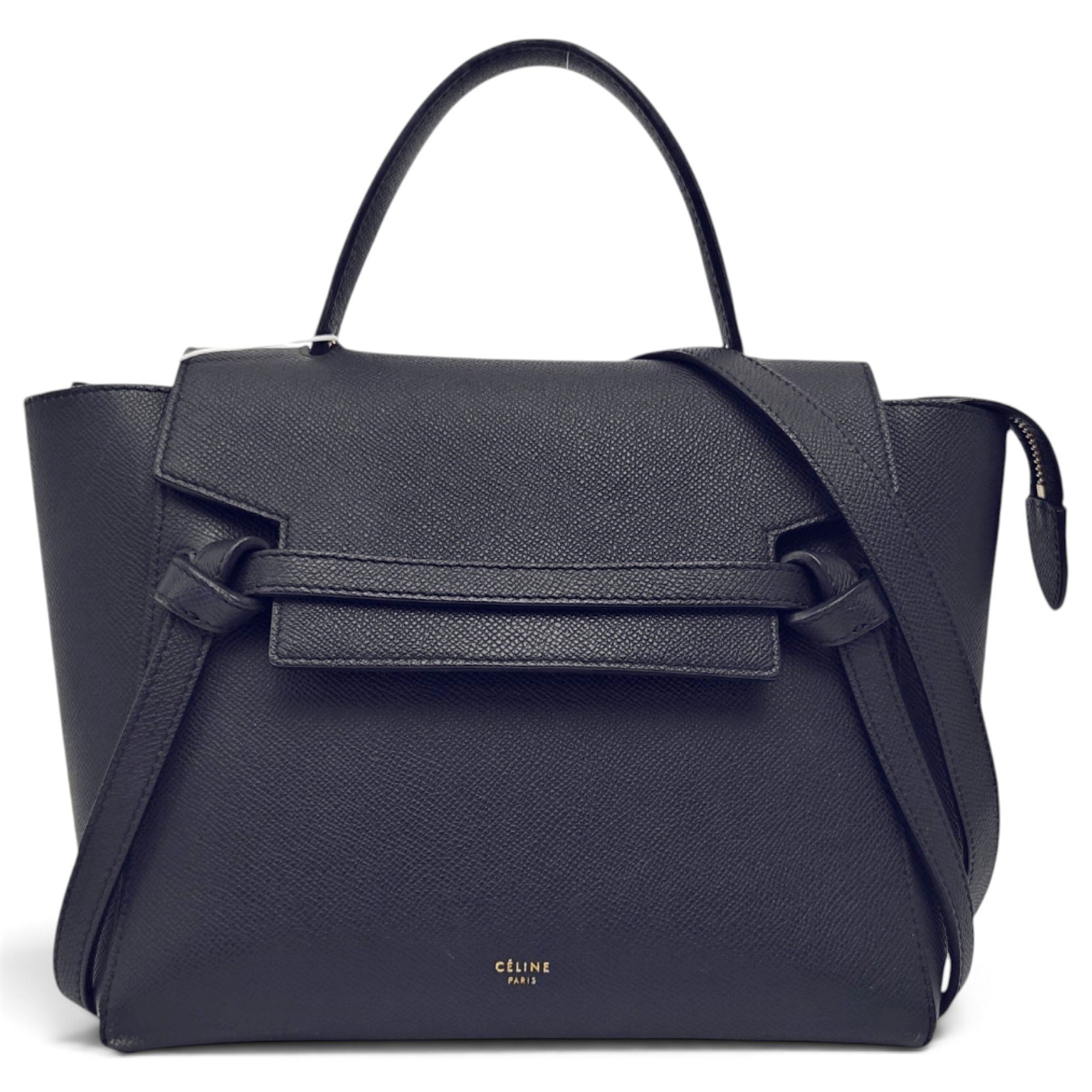 Belt leather handbag