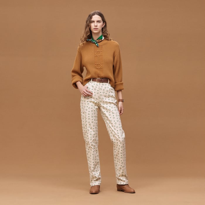 Marron Ocre Long-sleeve Sweater