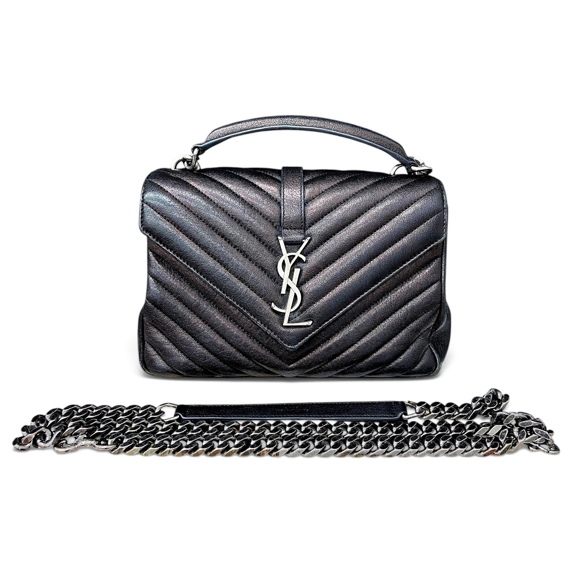 Collége monogramme leather handbag
