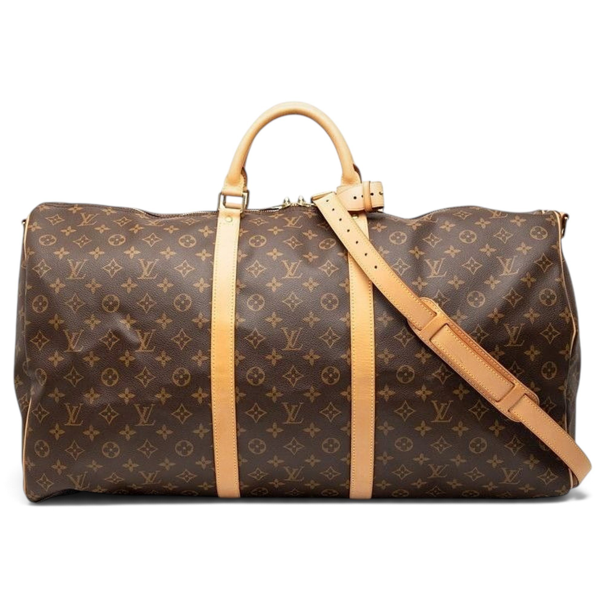 Keepall leather travel bag
