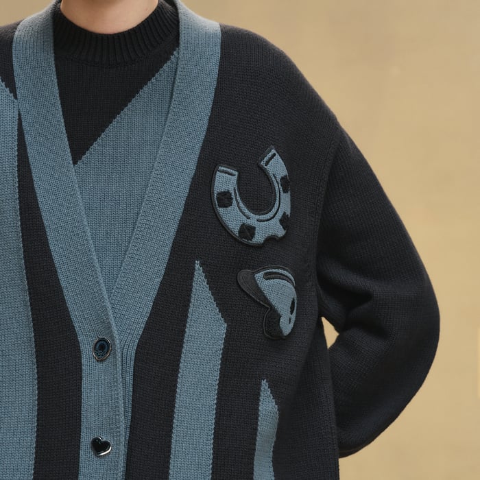 Noir Long-sleeve Long Cardigan