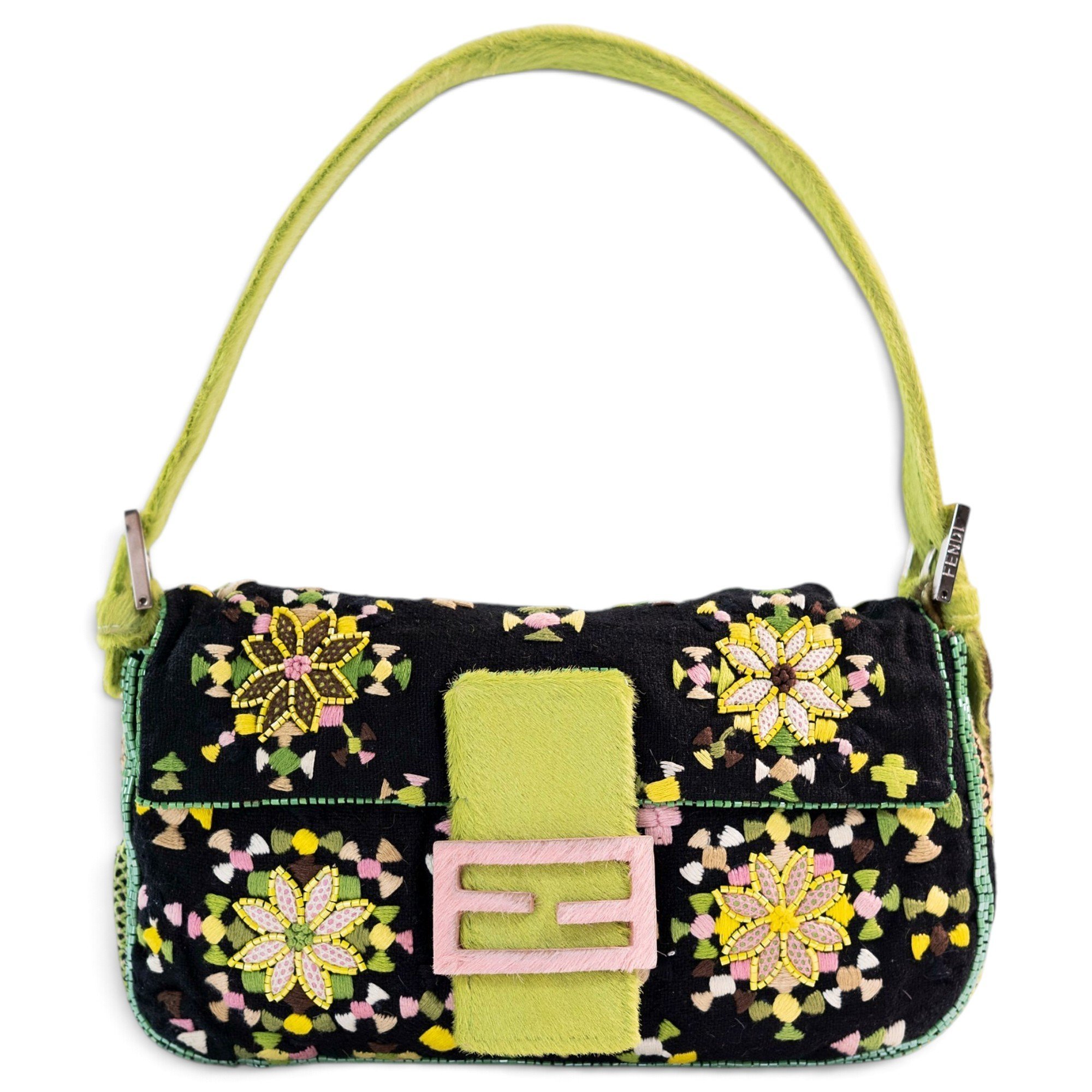 Baguette glitter handbag