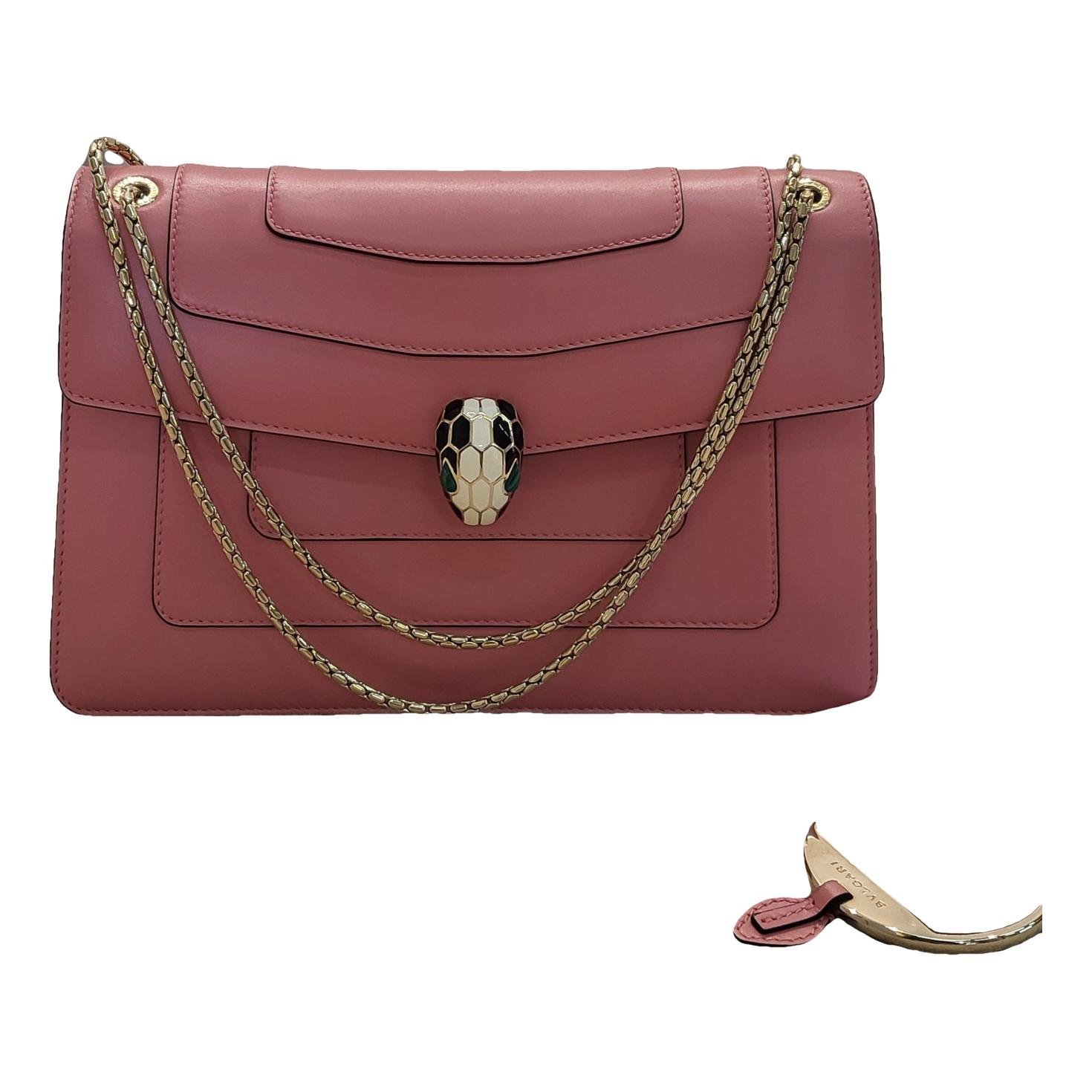 Serpenti leather handbag