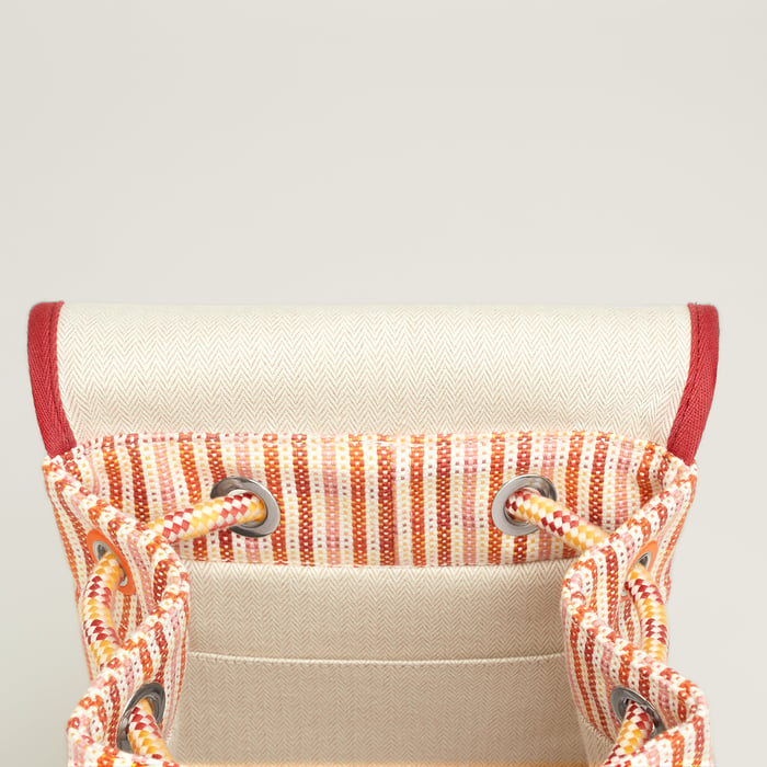 Orange Animaux Nattes Backpack
