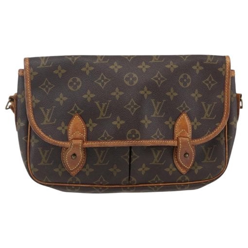 Gibeciere leather handbag