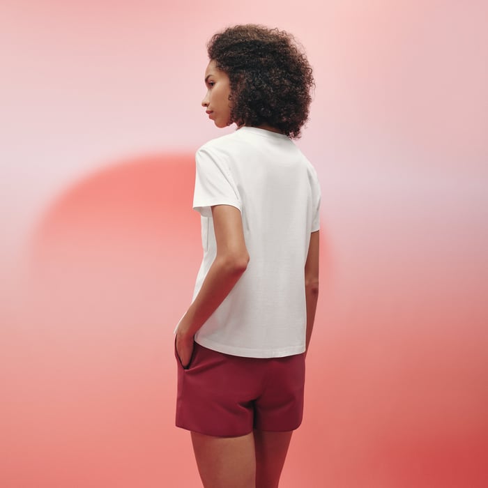 Blanc Embroidered Pocket T-shirt